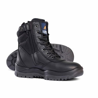 MONGREL 251020 SAFETY BOOTS - HIGH LEG ZIP SIDE